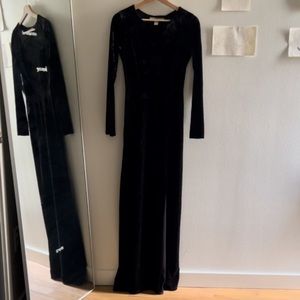 vintage velvet dress